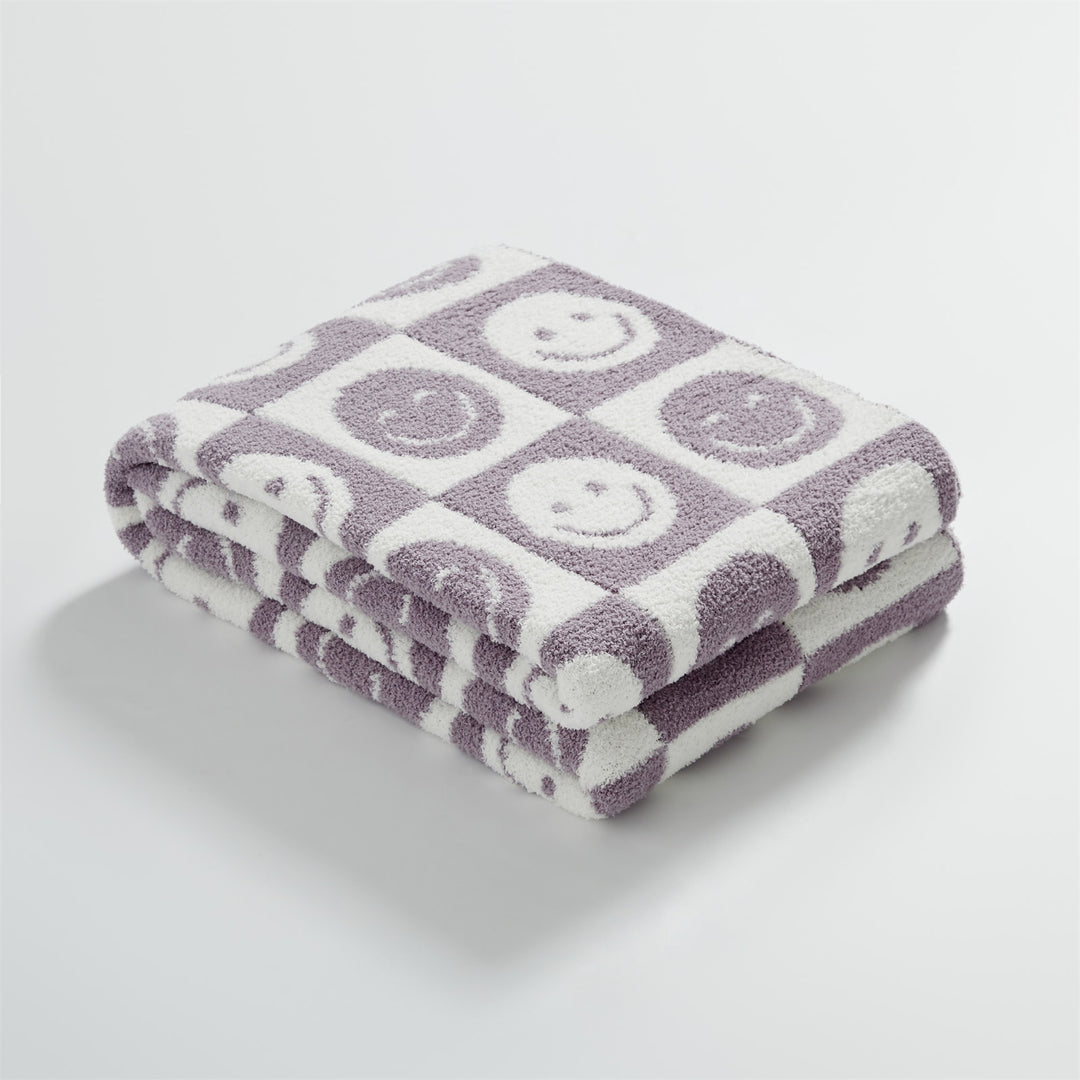 Checkerboard Smiling Blanket itsdecorszn