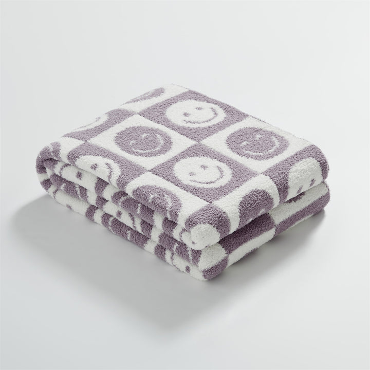 Checkerboard Smiling Blanket itsdecorszn