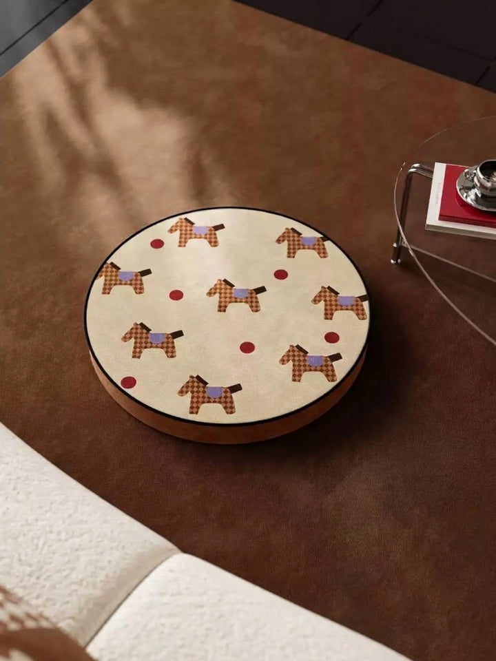 Brown Tone Pony Seat Cushion