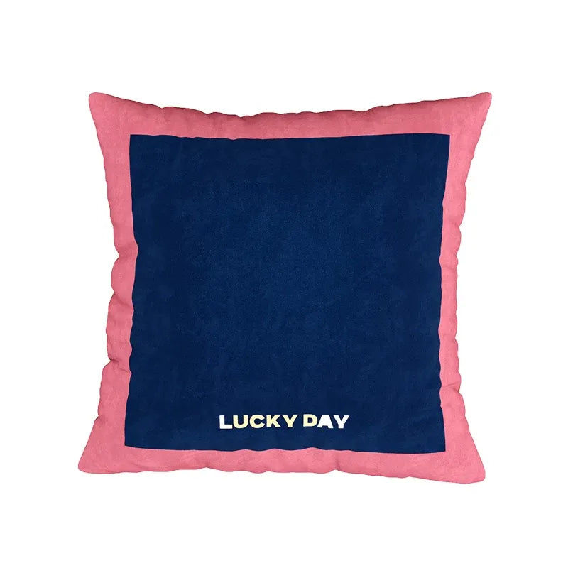 Lucky Day Colorblock Pillow Cover
