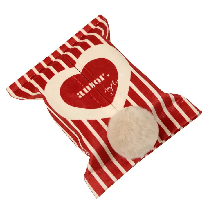 Red & Pink Heart Tissue Covers