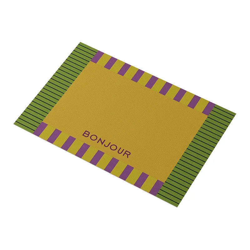 Bonjour Color Block Placemats Set