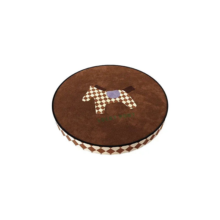 Brown Tone Pony Seat Cushion