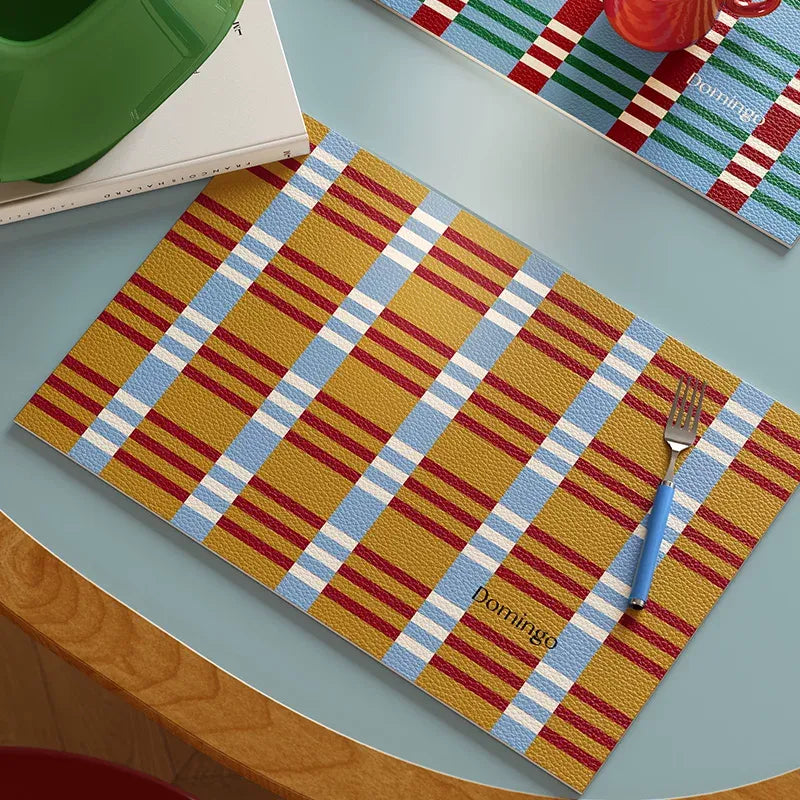 Orange & Blue Color Jumping Placemats Set
