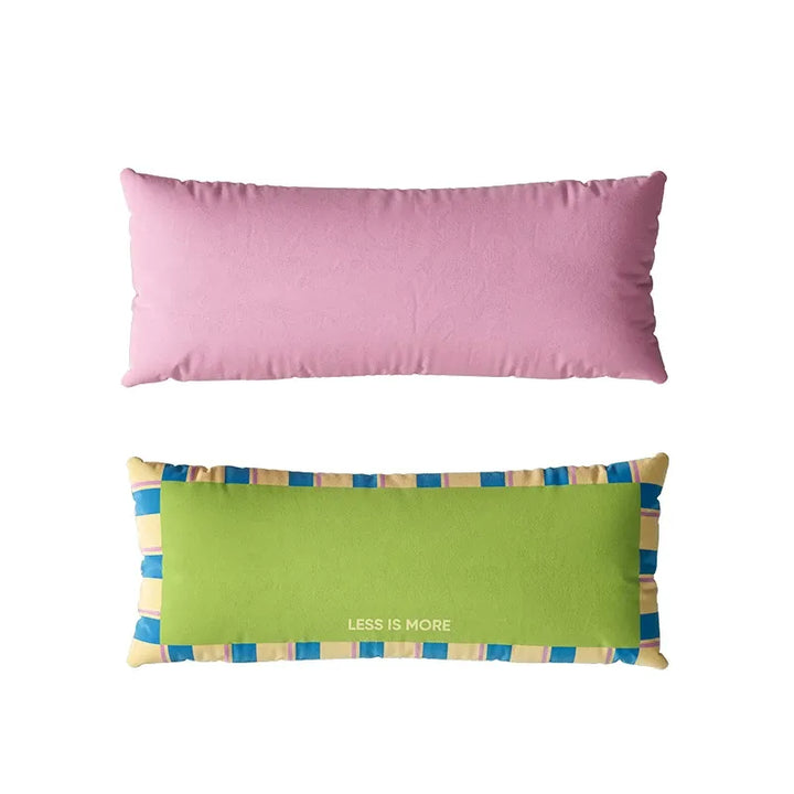 Colorful Less is More Lumbar Pillow