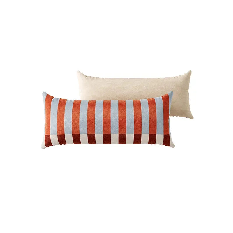 Fortune Striped Lumbar Pillow