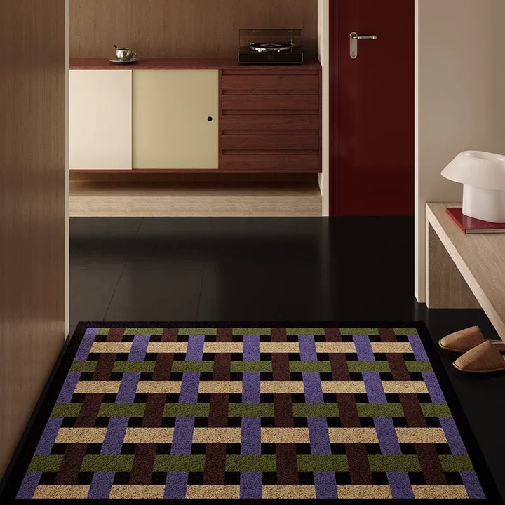 Geometric Weaving Door Mat