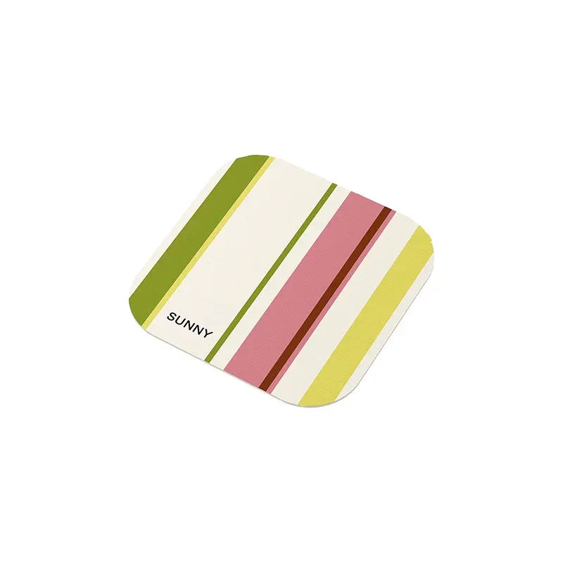 Sunny Striped Coasters