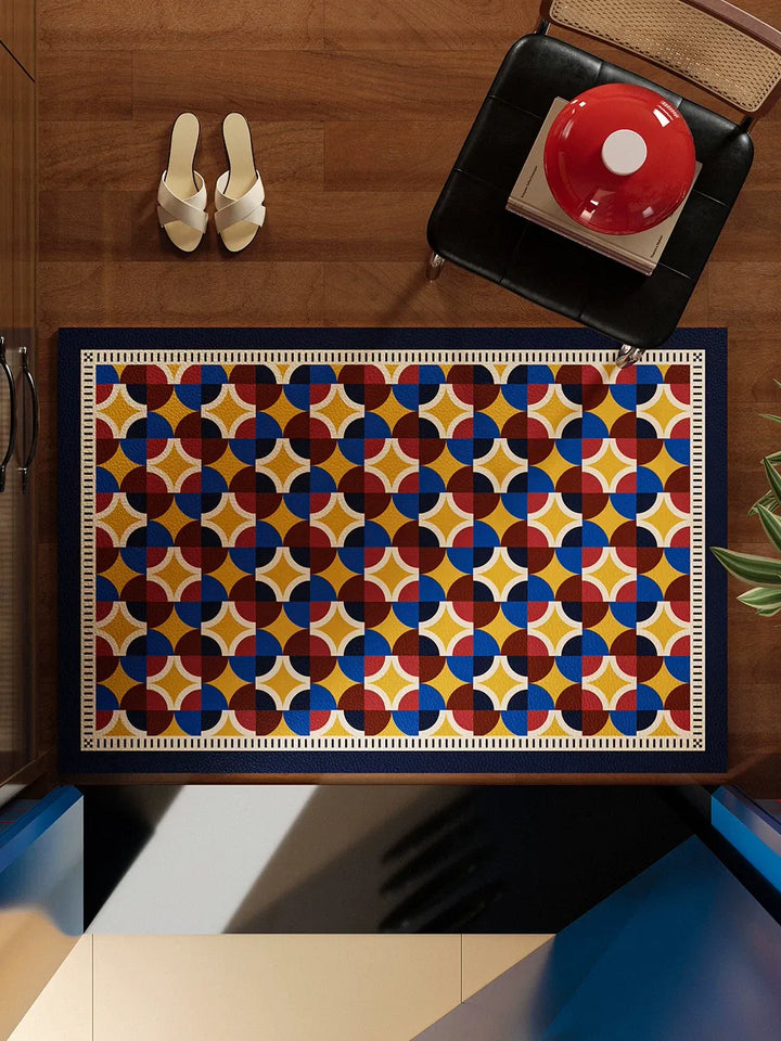 Circle Colorful Pattern Door Mat