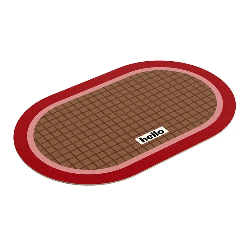 Hello Grid Combo Bathroom Mat
