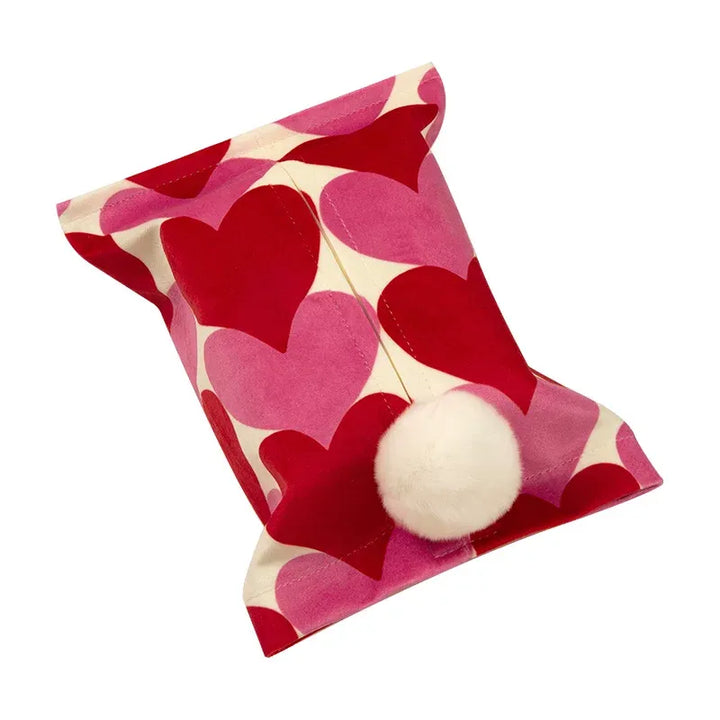 Red & Pink Heart Tissue Cover