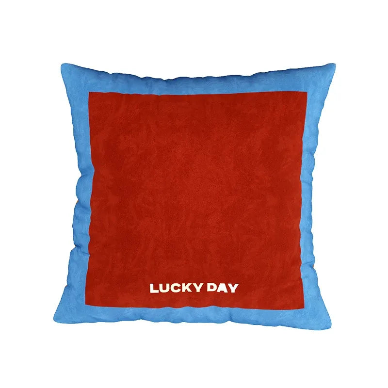 Lucky Day Colorblock Pillow Cover