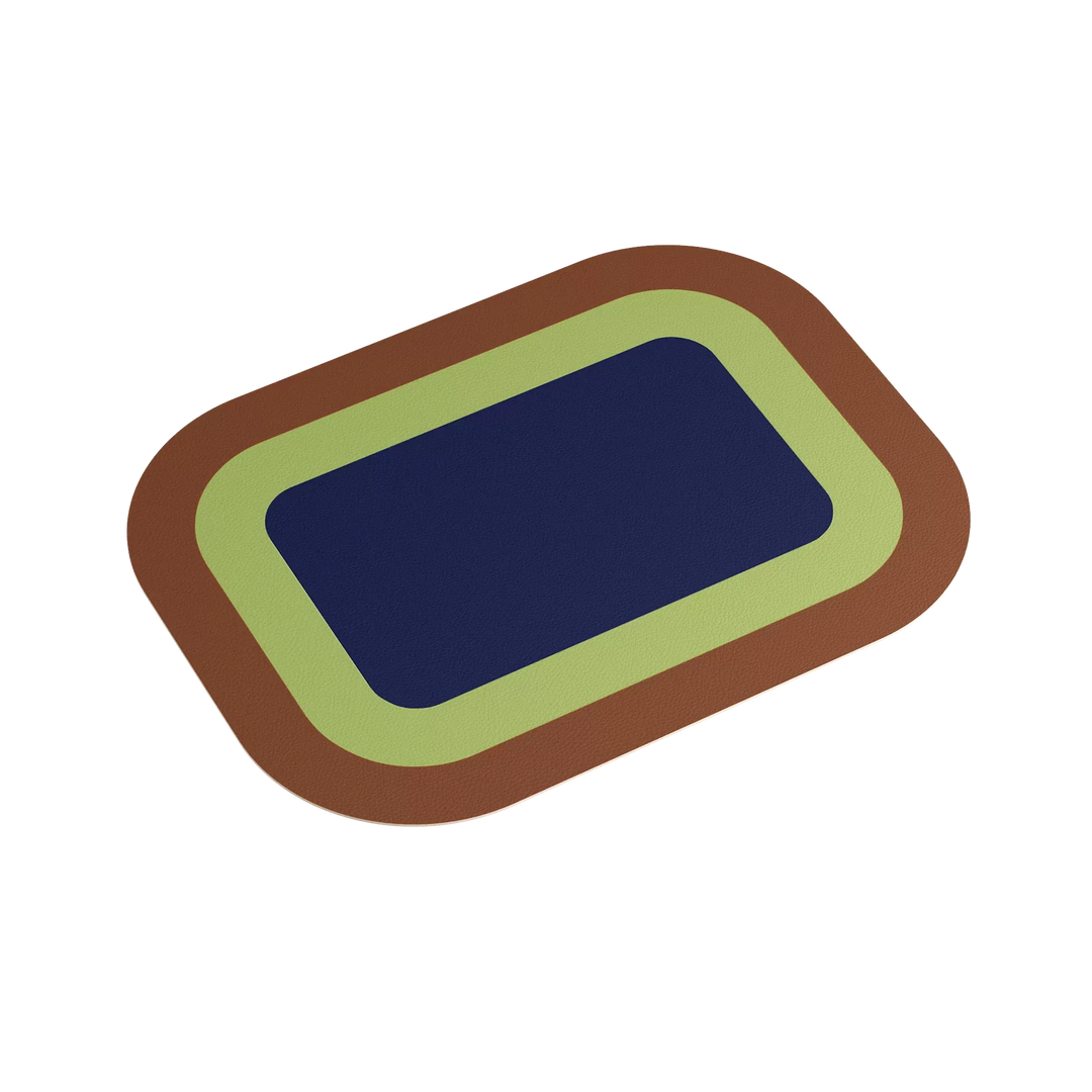 Modern Contrast Color Placemats Set