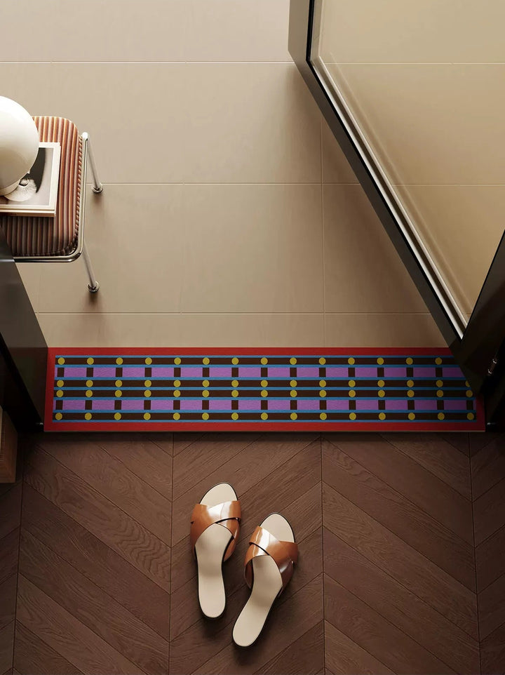 Retro Weave Pattern Narrow Door Mat