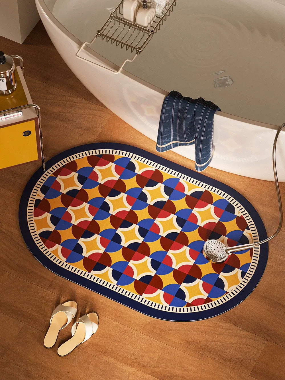 Circle Colorful Pattern Bathroom Mat