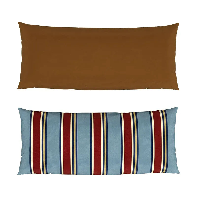 Colorblock Stripe Lumbar Pillow