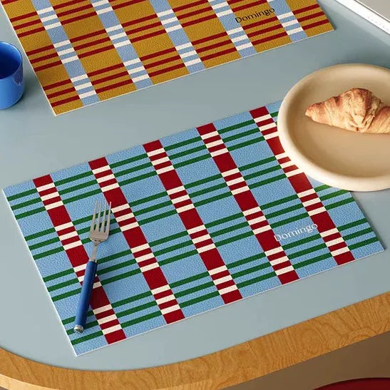 Orange & Blue Color Jumping Placemats Set