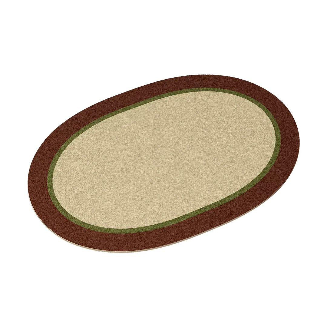 Oval Minimalist Placemats Set