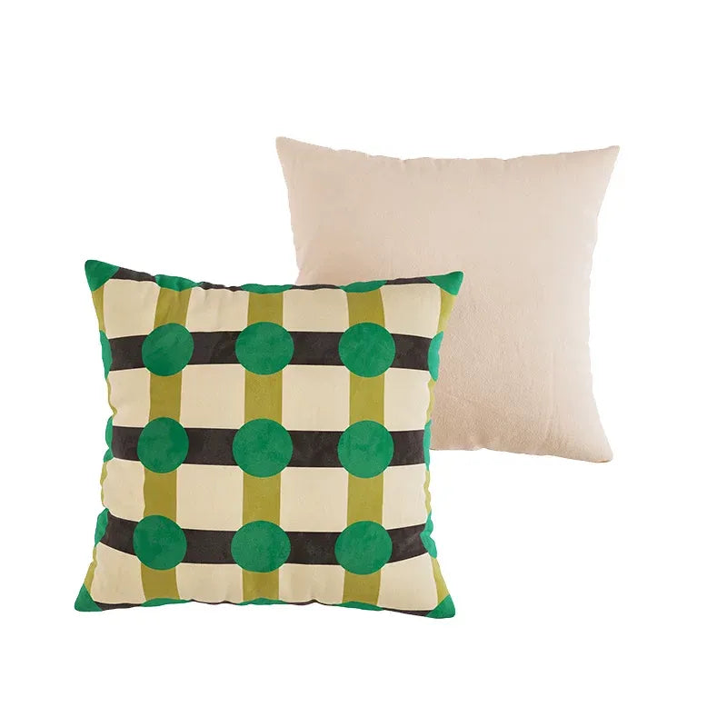 Color Block Polka Dot Pillows