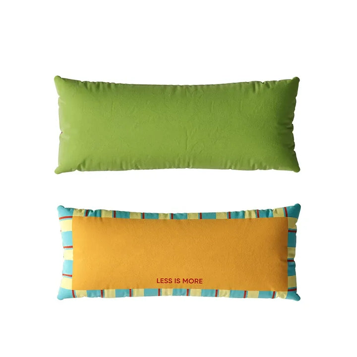 Colorful Less is More Lumbar Pillow