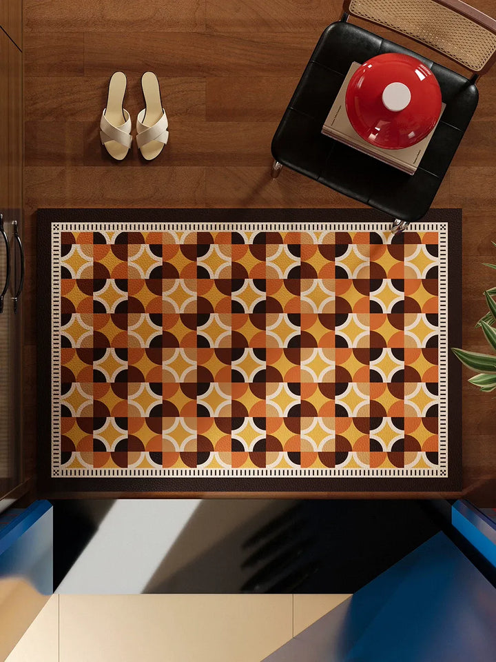 Circle Colorful Pattern Door Mat