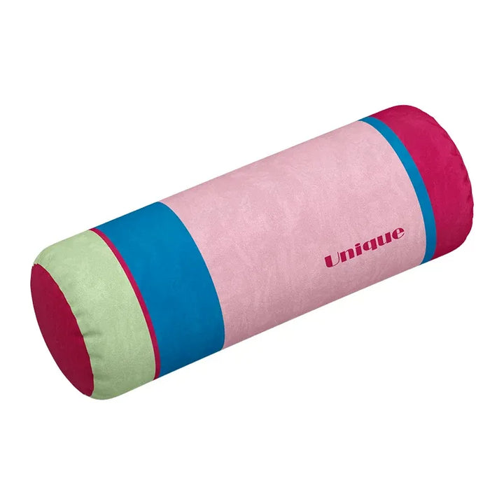 Unique Colorblock Striped Bolster Pillow