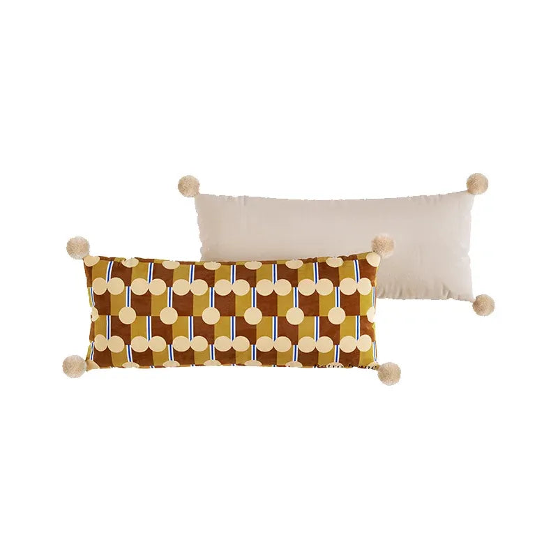 Rhythm Stripes & Dots Lumbar Pillow