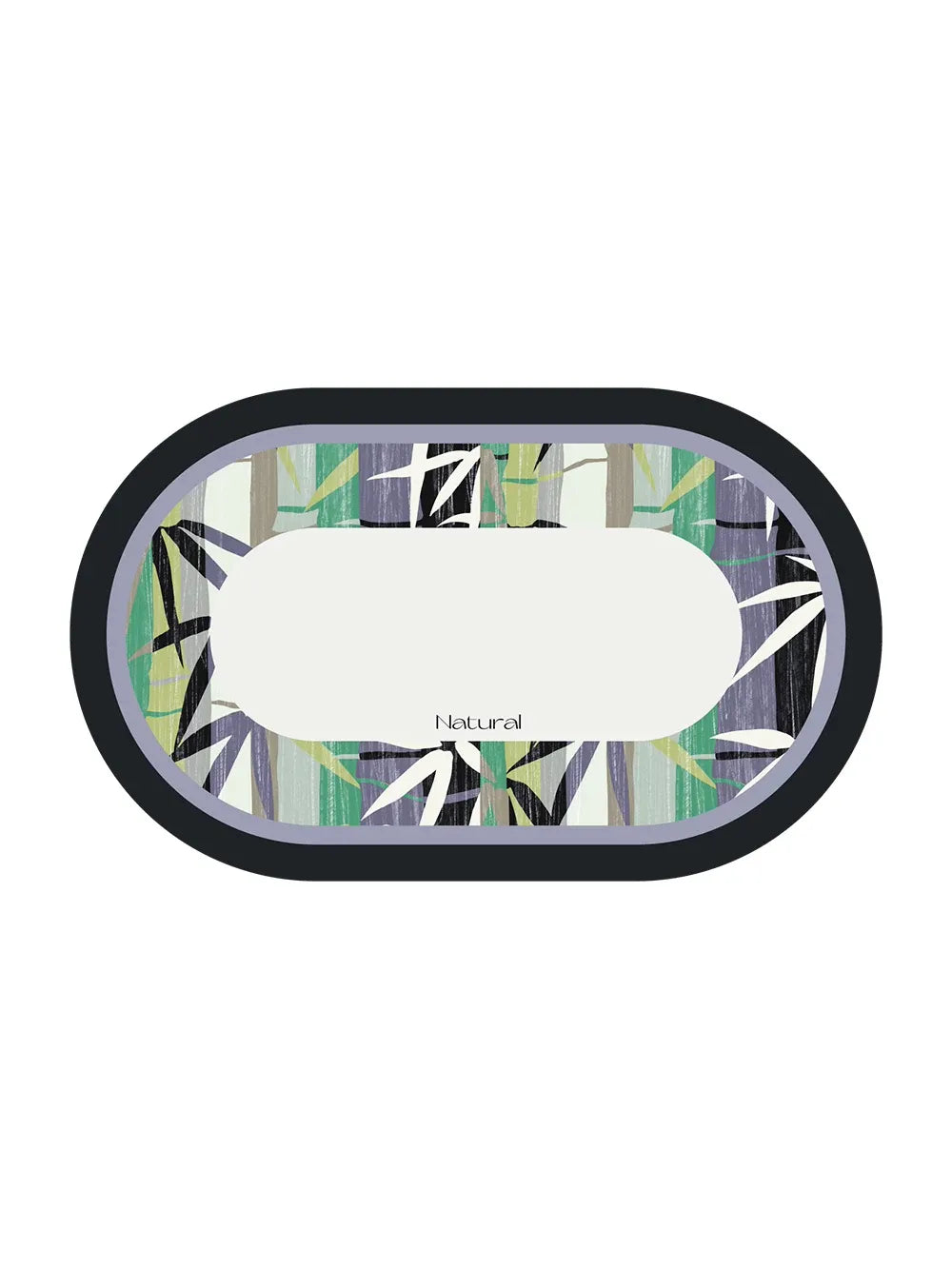 Natural Bamboo Print Placemats Set