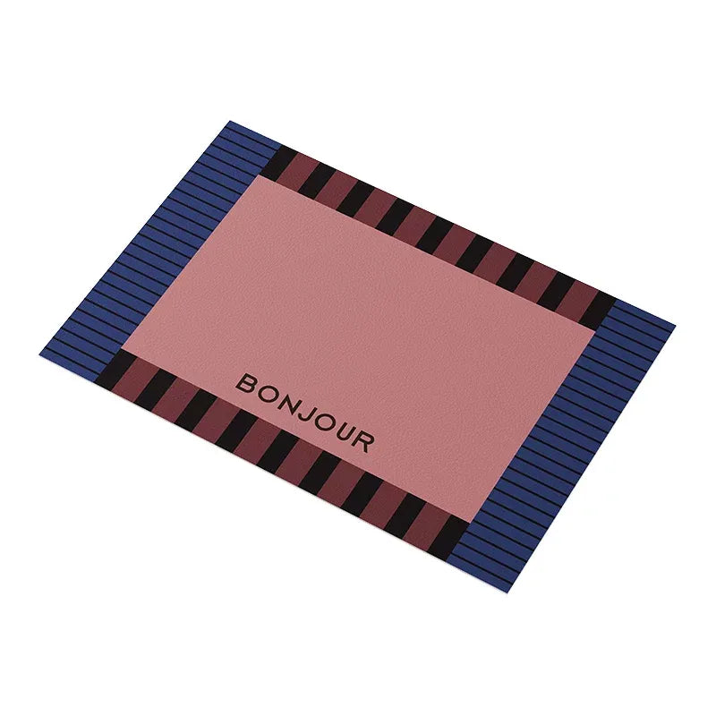Bonjour Color Block Placemats Set