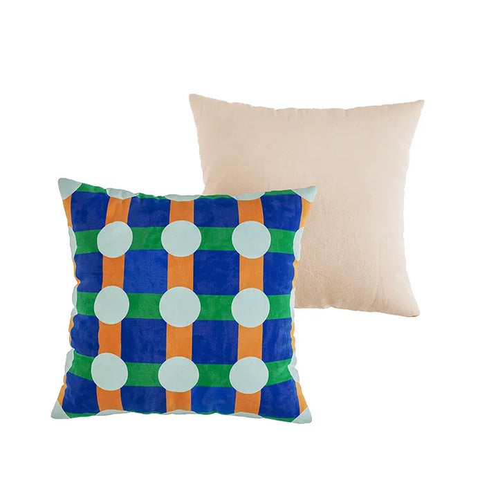 Color Block Polka Dot Pillows