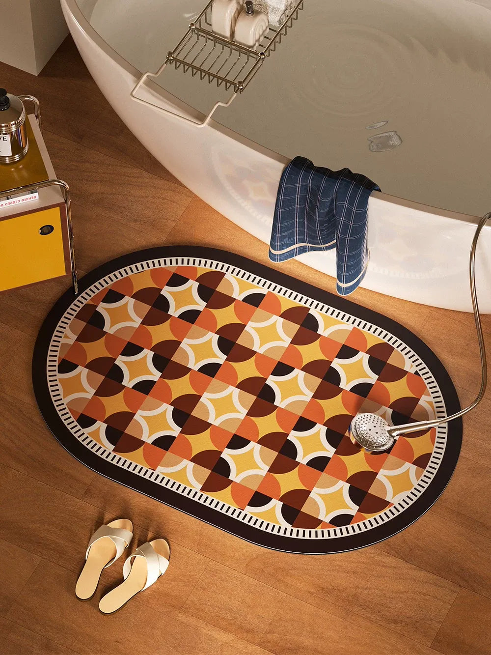 Circle Colorful Pattern Bathroom Mat