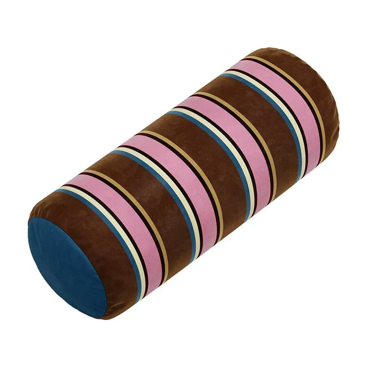 Colorblock Stripe Bolster Pillow