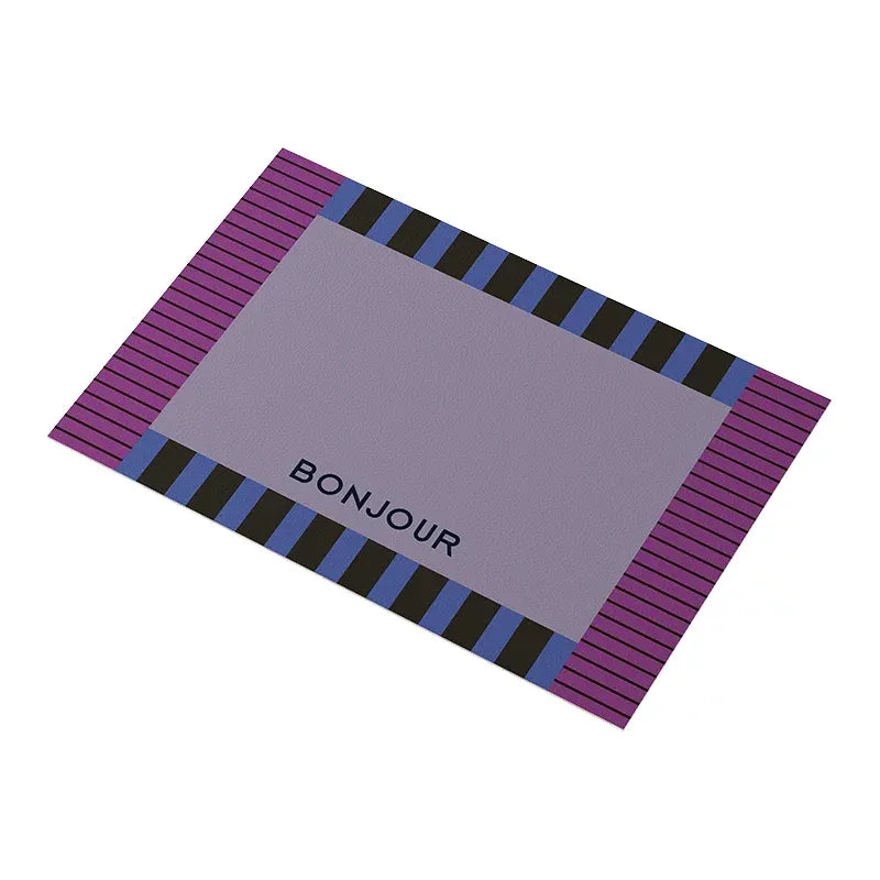 Bonjour Color Block Placemats Set