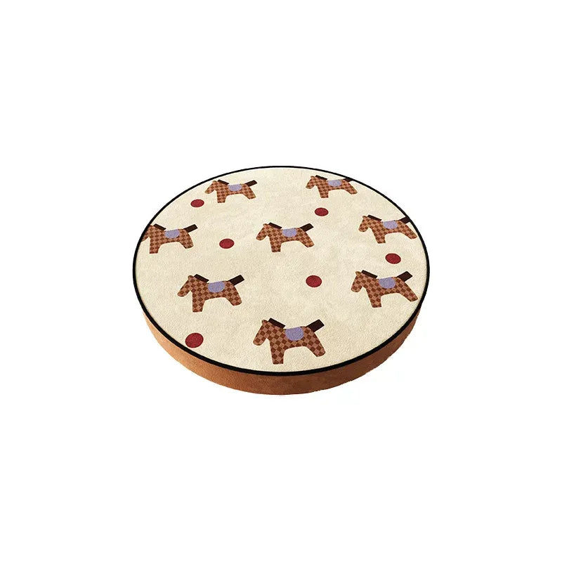 Brown Tone Pony Seat Cushion