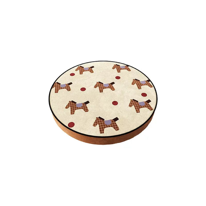 Brown Tone Pony Seat Cushion