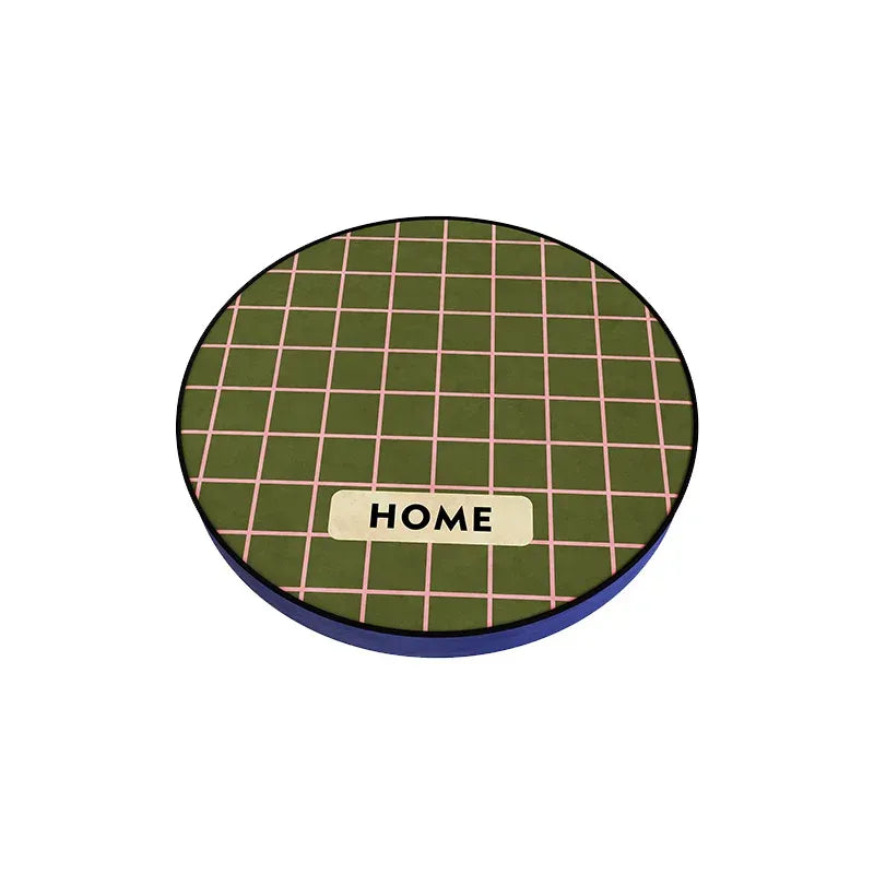 Home Plaid Seat Cushion