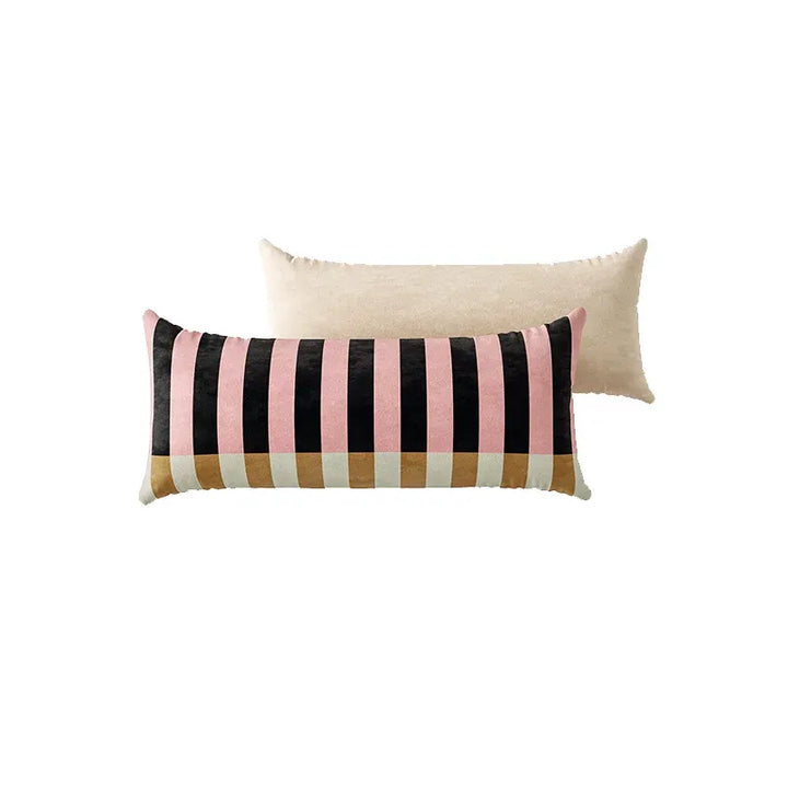 Fortune Striped Lumbar Pillow