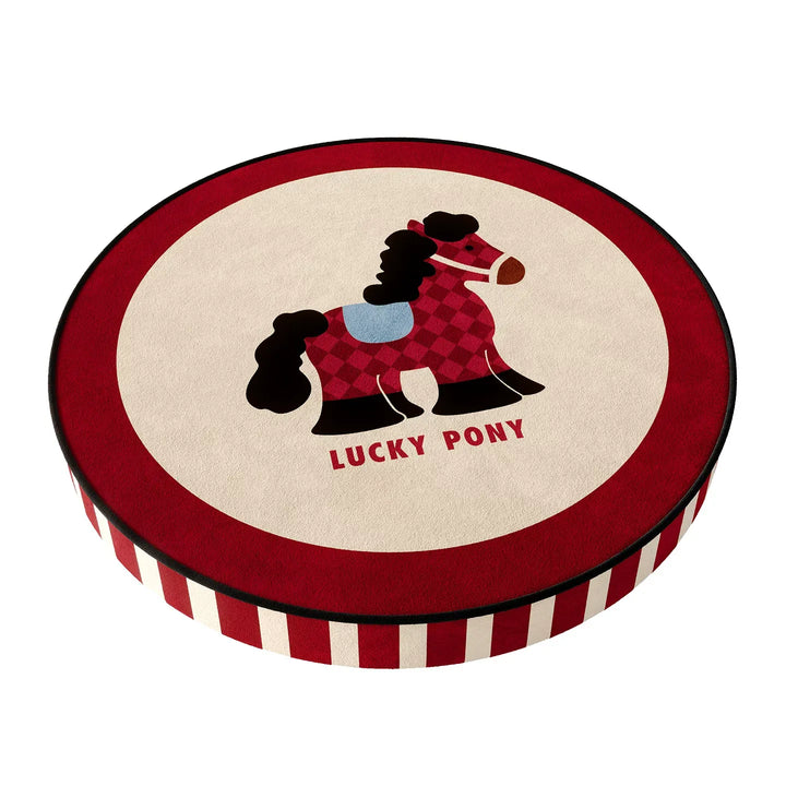 Red Lucky Horse Seat Cushion