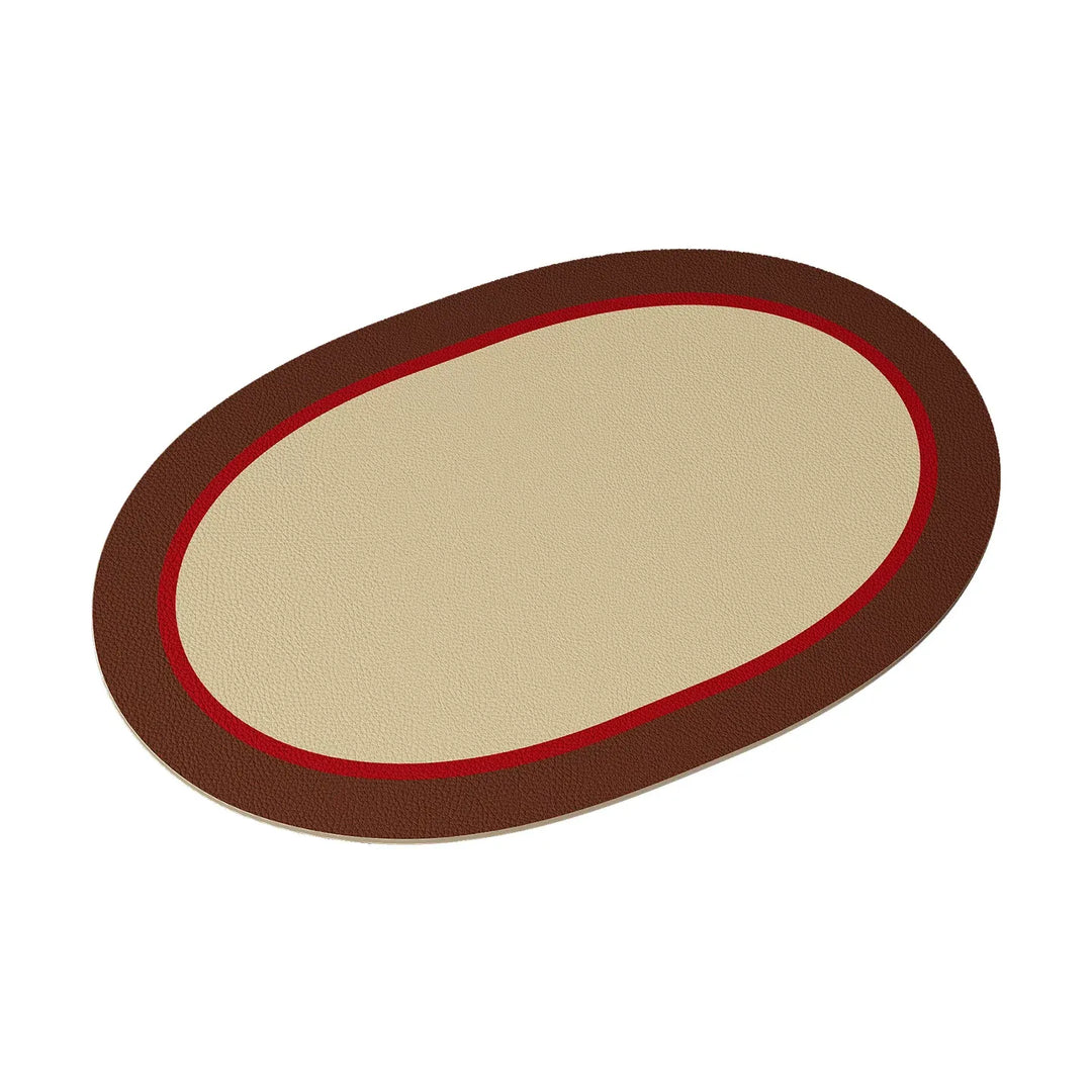 Oval Minimalist Placemats Set