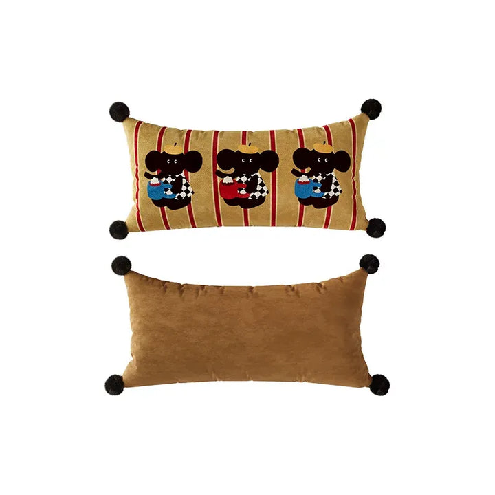 Elephant Coffee Time Lumbar Pillows
