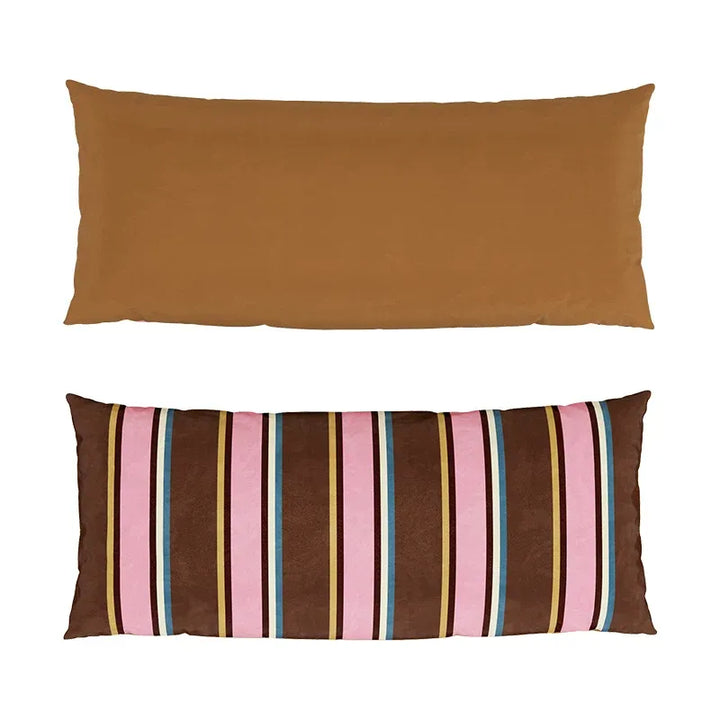 Colorblock Stripe Lumbar Pillow