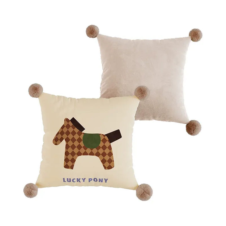 Brown Tone Pony Pillows