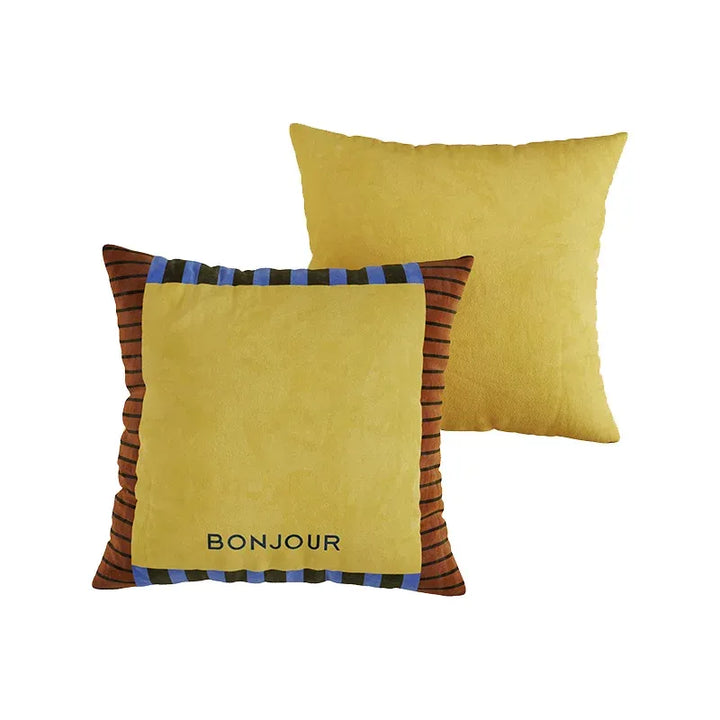 Bonjour Color Block Pillow