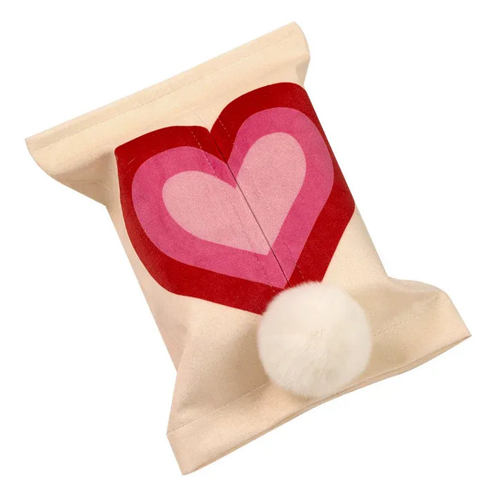 Red & Pink Heart Tissue Cover