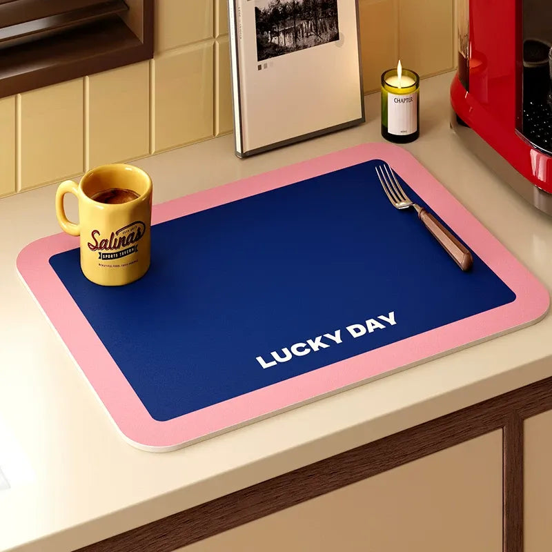 Lucky Day Colorblock Kitchen Mat