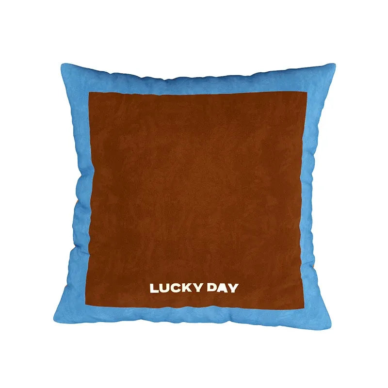 Lucky Day Colorblock Pillow Cover