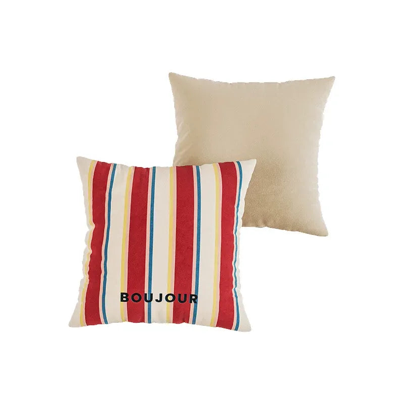 Bonjour Striped Pillows