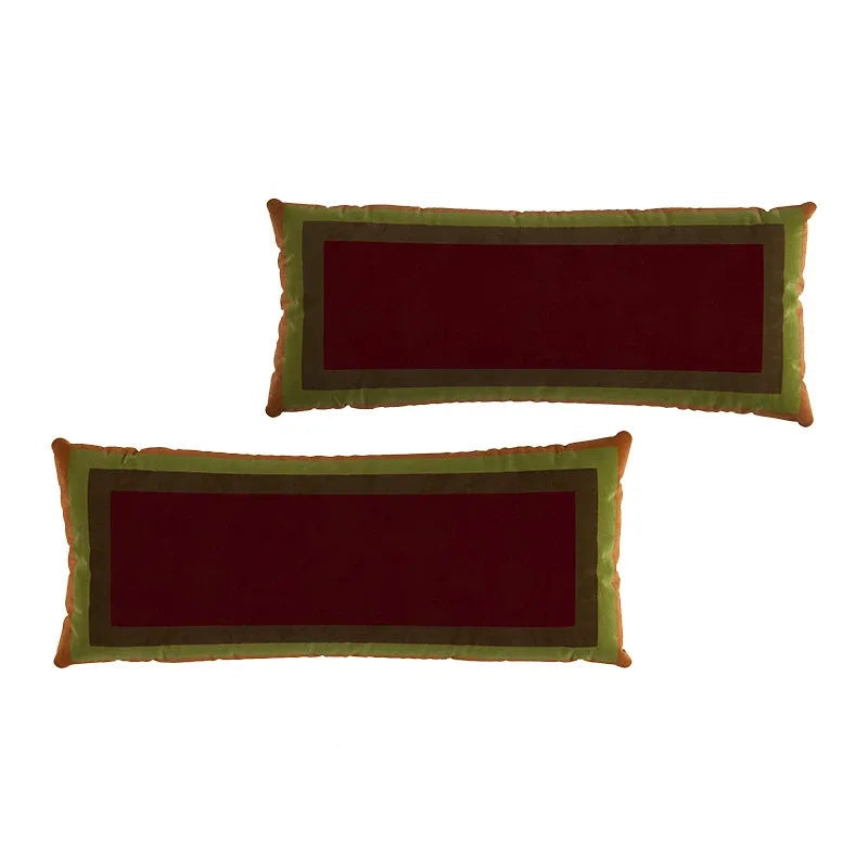 Retro Square Gradient Pattern Lumbar Pillows