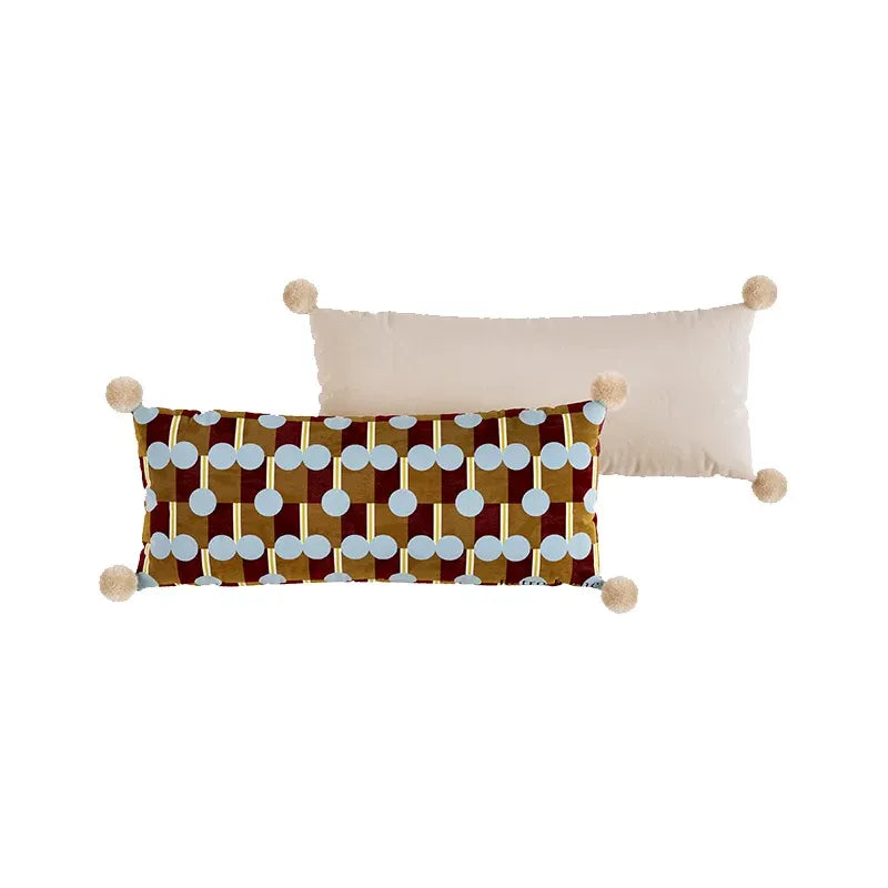 Rhythm Stripes & Dots Lumbar Pillow