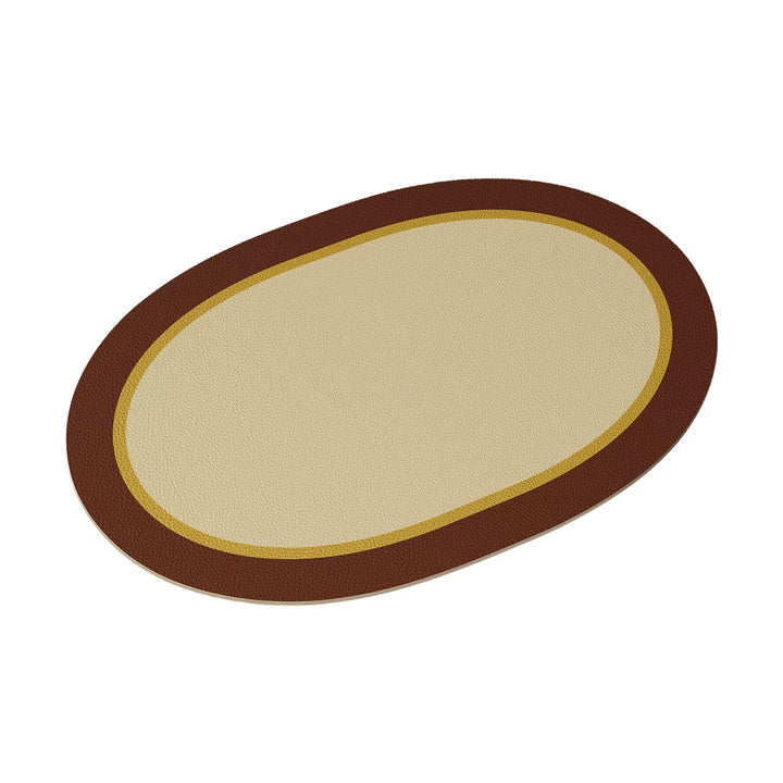 Oval Minimalist Placemats Set